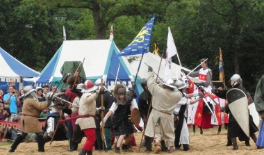 Die Schlacht von Worringen, Ritterfest Schloss Rheydt 2011 © Landrichterin