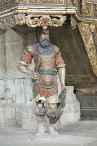 Samsonfigur in der Martinikirche in Halberstadt