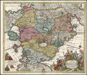  Accurata Utopiae Tabula - Karte des Schlaraffenlandes (1730)