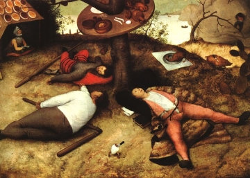  Schlaraffenland - Gemälde von Pieter Bruegel der Ältere (1567)